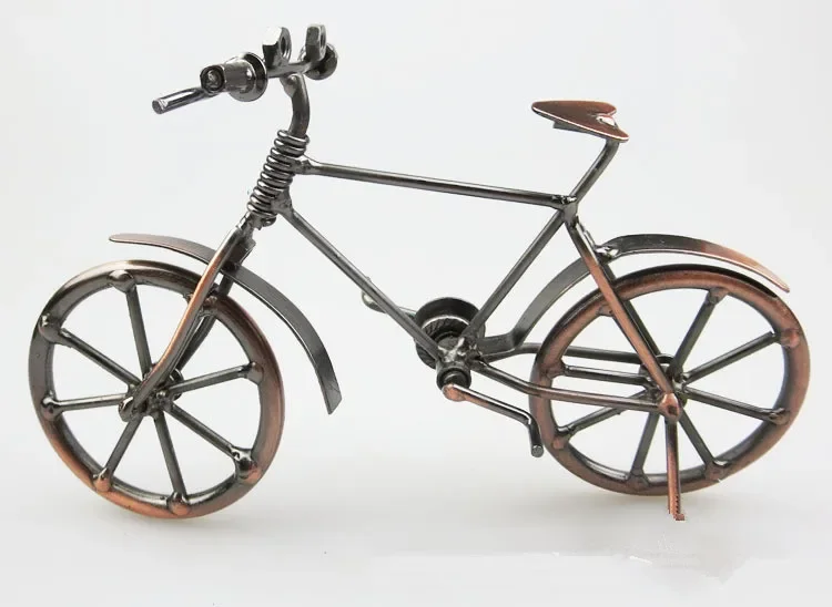 

New Decorative Iron Bike Craft Vintage Bicycle Model Creative Handicrafts Nostalgic Metal Bicycle Model Gift MB 003