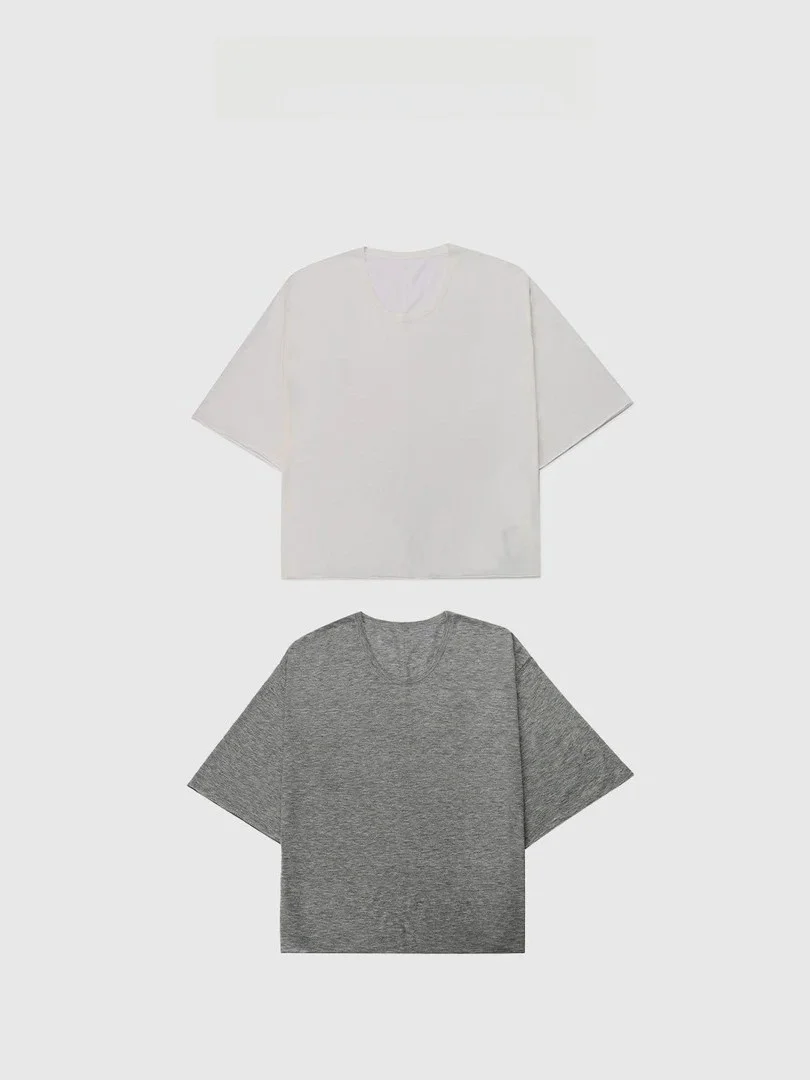 

Air Wool Knitted Sweater by Tang Jialing Sister Simple Ele Airy Woolen Knit Top in Pure Color for Women Summer Commu...