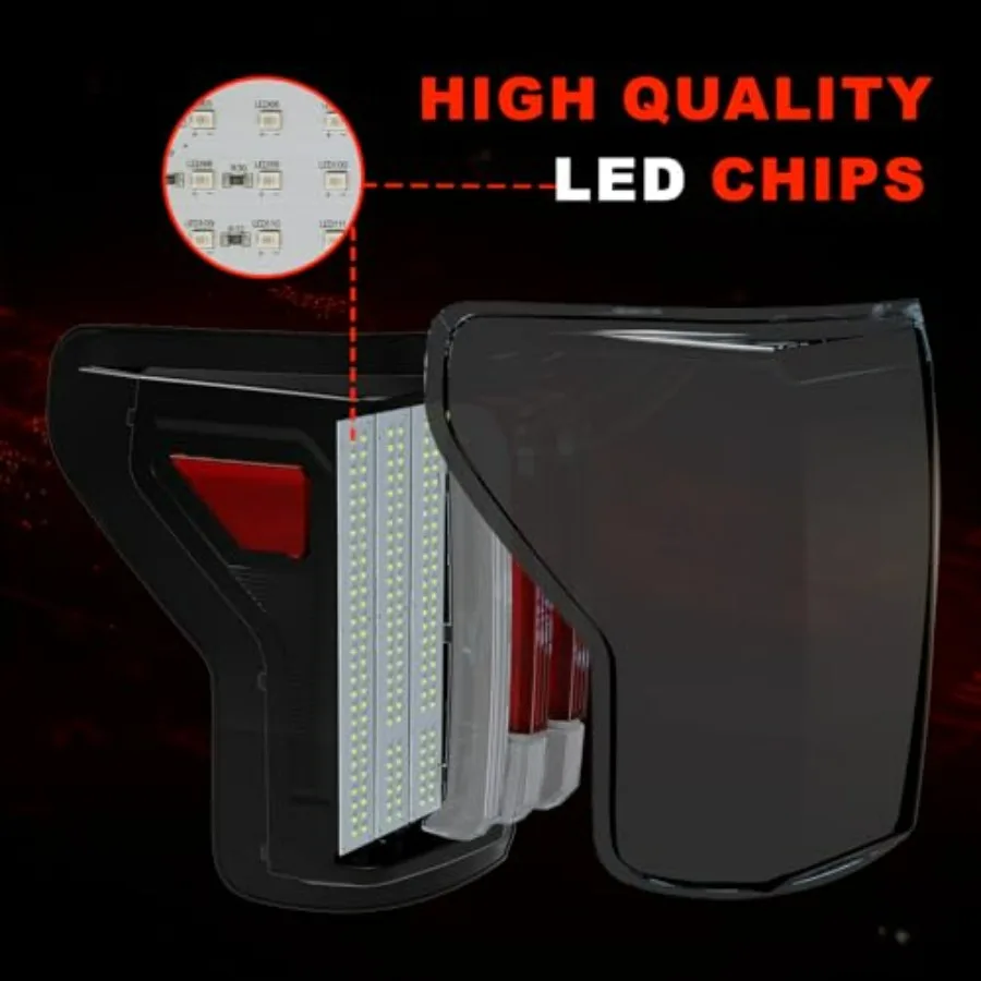 أضواء خلفية Led متتابعة لسيارة Toyota Tundra 2007 2008 2009 2010 2011 2012 2013 بدء تشغيل مجموعة المصابيح الخلفية المتحركة 1 زوج Sm #3