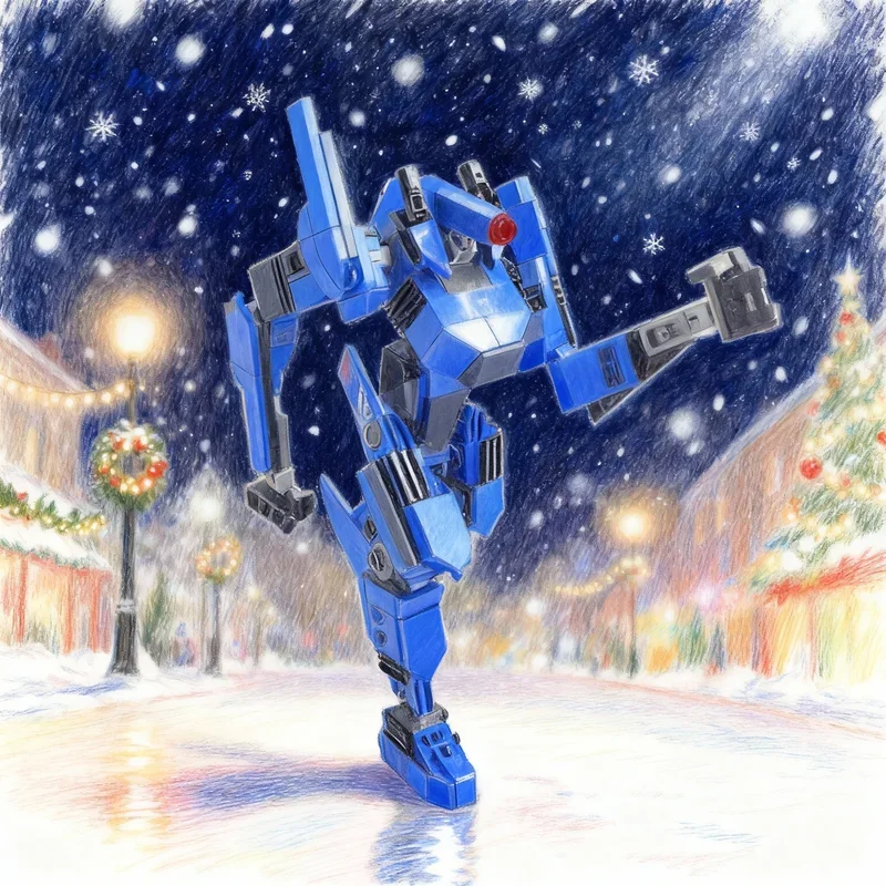 200pcs MOC Blue Thunder Racer Robot Model Building Blocks Architecture Toy Festival Gift Assemble Creative Idea Education Brick