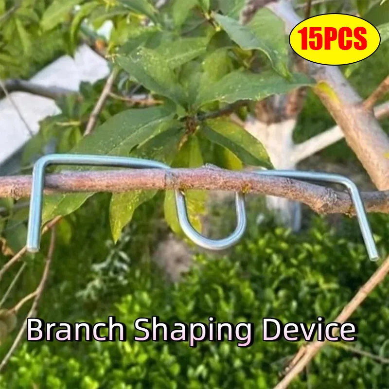 10Pcs M-Shaped Fruit Tree Branch Puller Shape Fixator Bends Branch Bending Tools Metal Heavy-Duty Branch Shaping Device