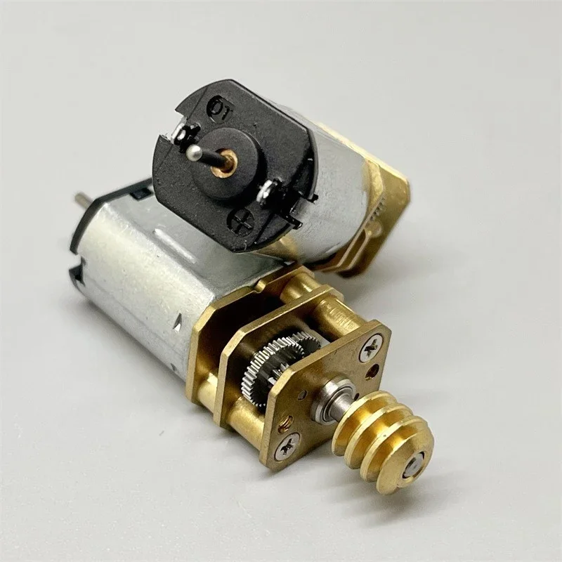 GA12-N20 12mm Metal Gear Reduction Motor DC 3V 62RPM Worm Shaft Dual Shaft Slow Speed for DIY Robot Smart Car 1PCS