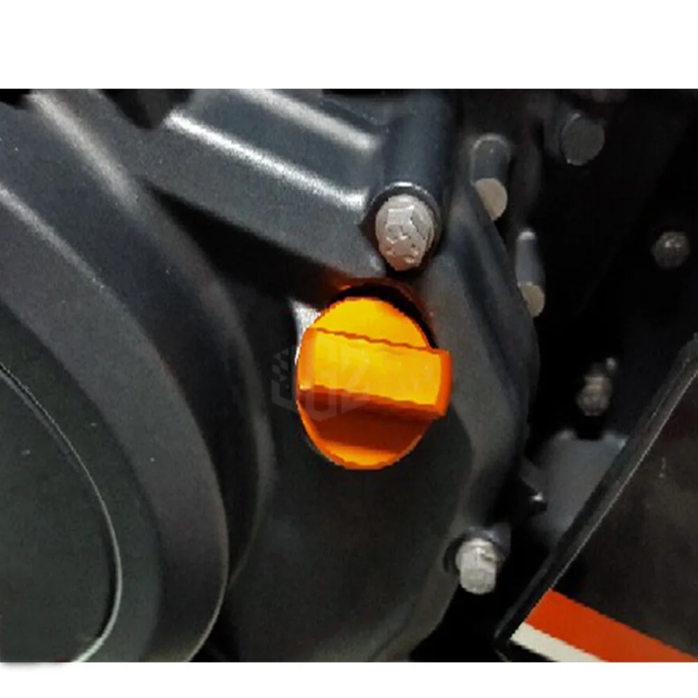 Orange Motorcycle CNC Aluminum Engine Magnetic Oil Drain Plug Cap for KTM DUKE 390 2013 - 2016 2017 2018 125 200 250 2017 2018