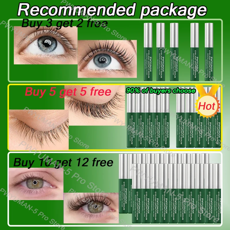 Fast Eyelash Growth Serum 7 Days Natural Eyelash Enhancer Longer Fuller Thicker Curling Lash Treatment Eye Care Products Makeup