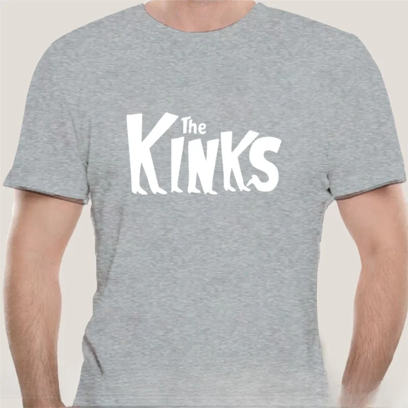 Custom Tee Rock&ampRoll Vintage Music Band 60s 70s 80s Retro fashion t-sdhirt men cotton brand teeshirt 2024 The Kinks T-Shirt