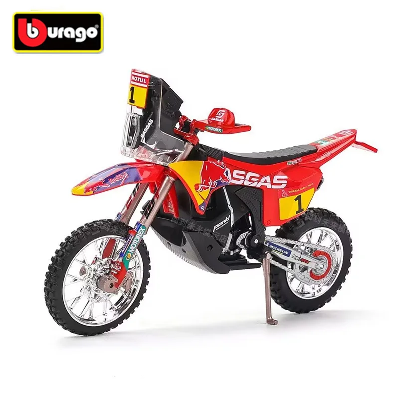 

Bburago 1:18 2023 GASGAS RX450F Alloy Sports Motorcycle Model Simulation Diecast Cross-country Racing Motorcycle Model Kids Gift