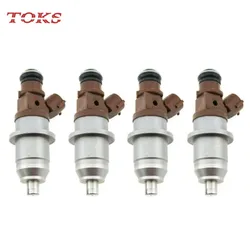 4PCS Fuel Injector Nozzle For Mitsubishi Pajero IO H67W H77W 4G93 4G94 Pajero Pinin 2.0L  E7T05072 MR560553