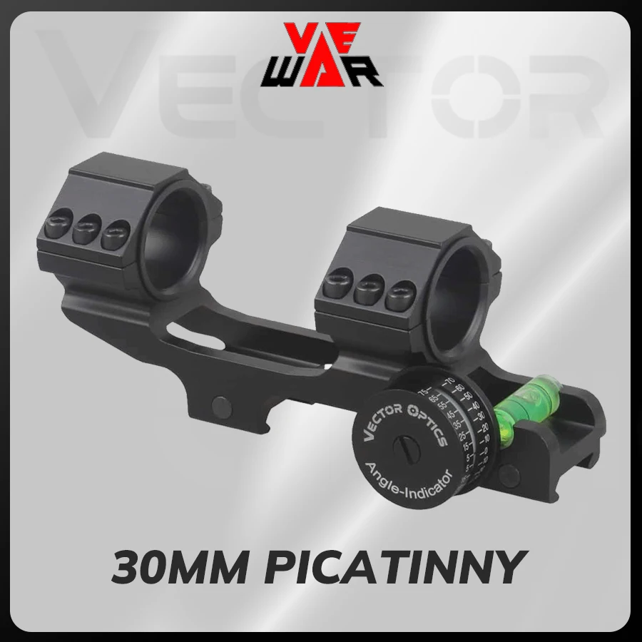 

Vector Optics 30Mm One Piece Mount with Bubble Level See-Through Style for Accessory Hunting