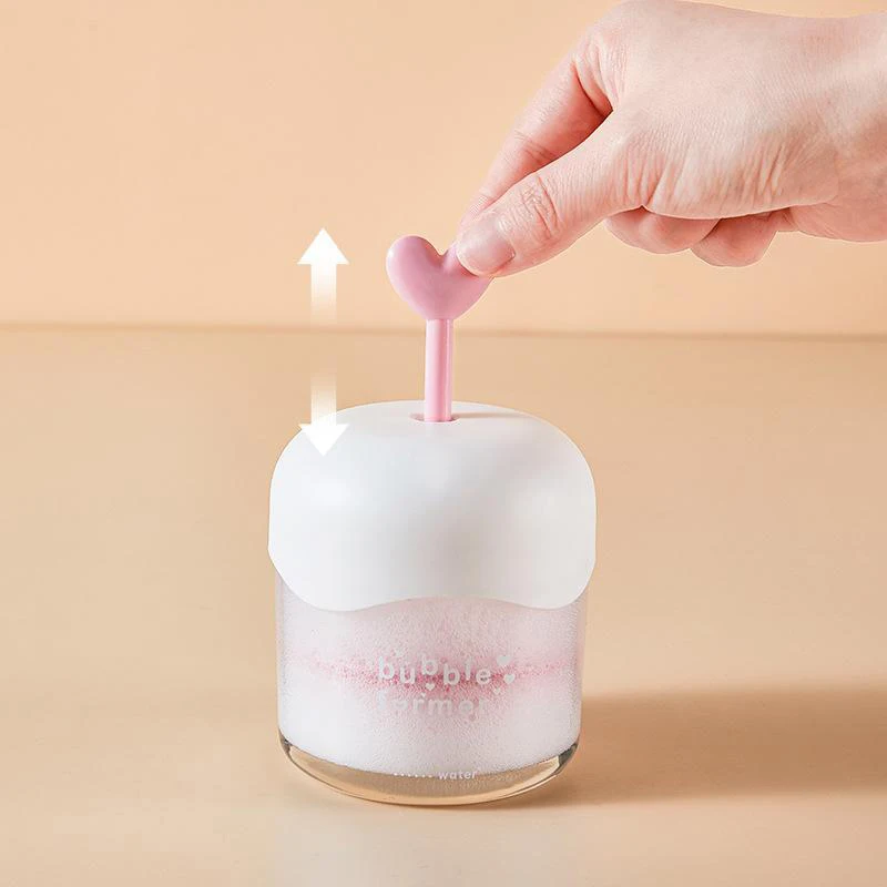 Portable Facial Cleanser Shower Foam Maker Bubble Press Device Cleansing Foaming Cup Makeup Removal Tool