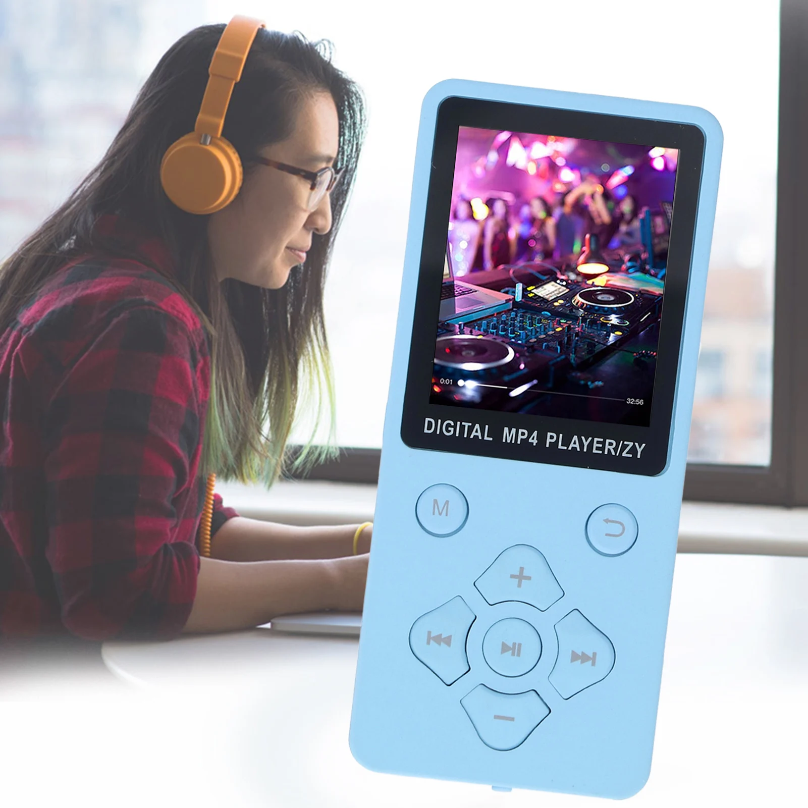 مشغل MP3 MP4 بلوتوث 5.0 رفيع للغاية 1.8 بوصة شاشة ملونة 128G ذاكرة قابلة للتوسيع مشغل موسيقى فيديو محمول مشغل MP3 MP4