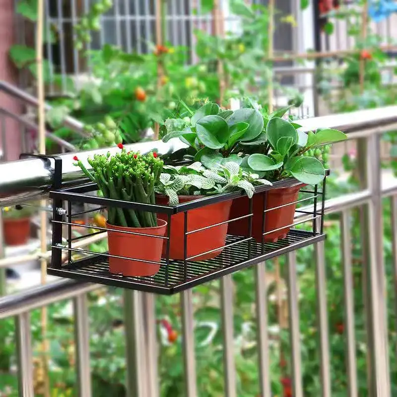 Wholesale Price Outdoor Balcony Plant Pot and Flowerpot Holder with Hanger Flowerpot Holder Succulent Plants Storage Basket