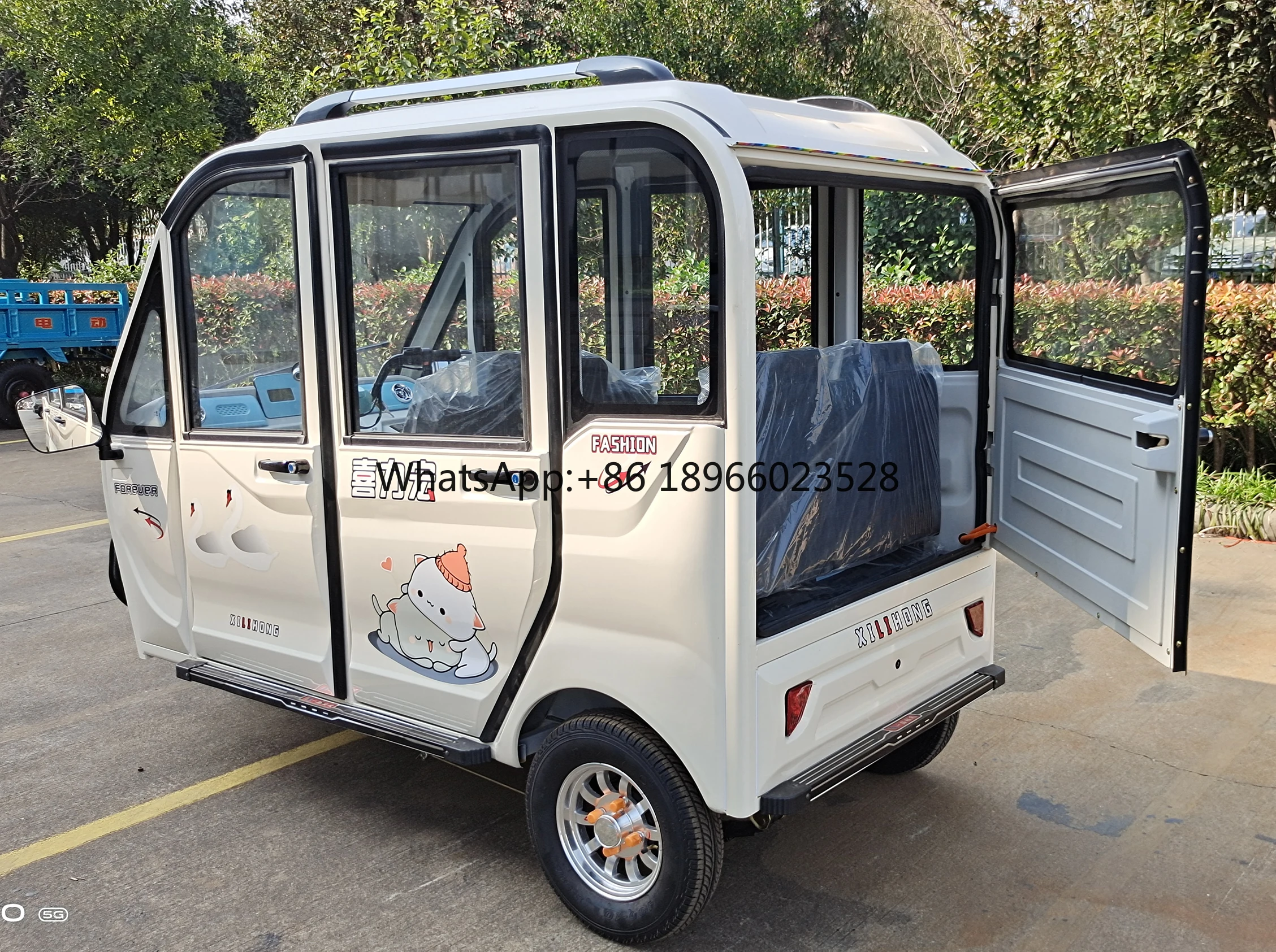 Chang li Hot selling safely and popular three wheel china electric rickshaw for passenger and electric tuktuk for taxi