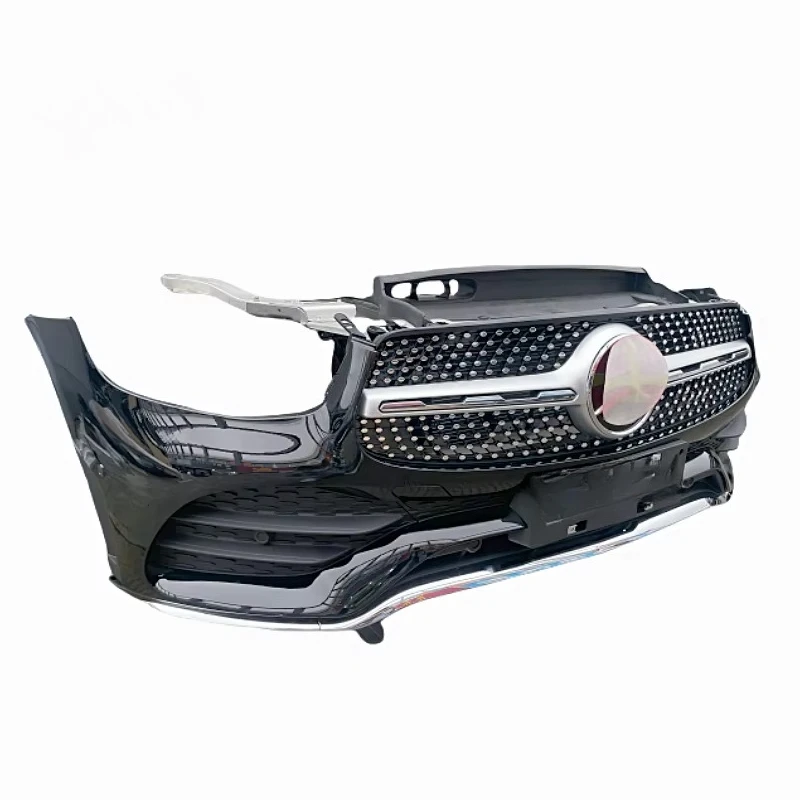 SXLL لـ GLC260 253 مجموعة المصد الأمامي الشبكة الأمامية مجموعة مروحة تبريد خزان المياه الإلكترونية لسيارتك