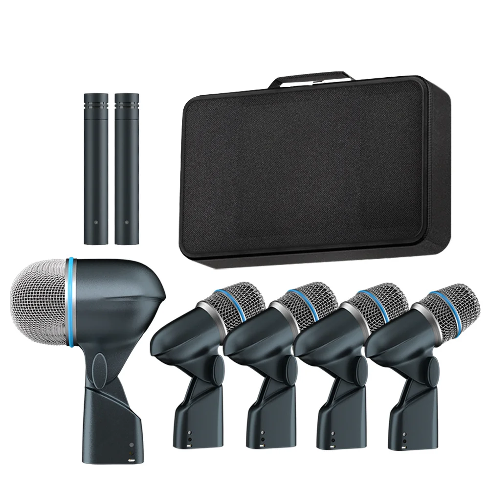 52A 56A Serie 7-delige Drumkit Microfoonset voor Band Drums Vocale Band DJ Podium Instrumentale Opname Live