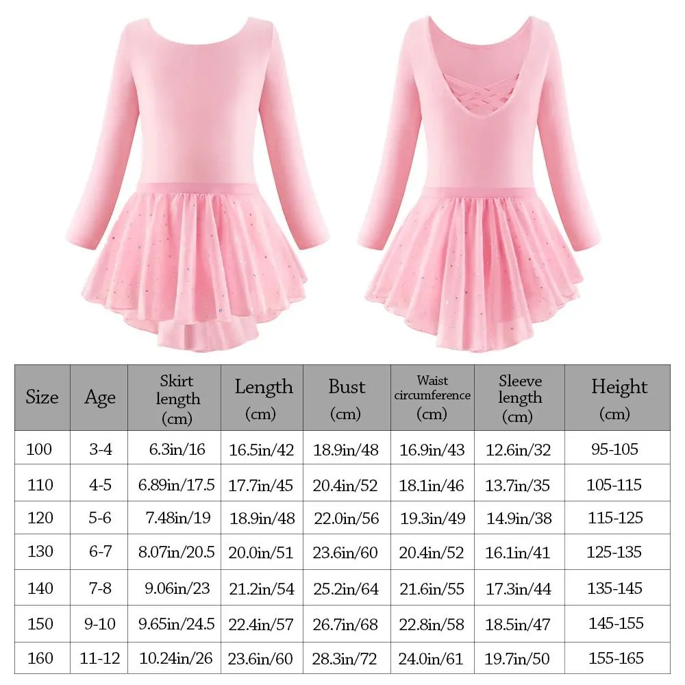 Vestido de Ballet de manga larga a la moda, ropa de actuación de algodón con lentejuelas, vestido de fiesta moderno, vestido de princesa para baile