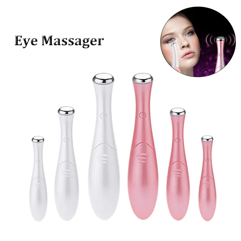 1pcs Free Shipping Vibration Eye Face Massager Anti-Ageing Wrinkle Dark Circle Pen Removal Rejuvenation Beauty Eye Care Pen