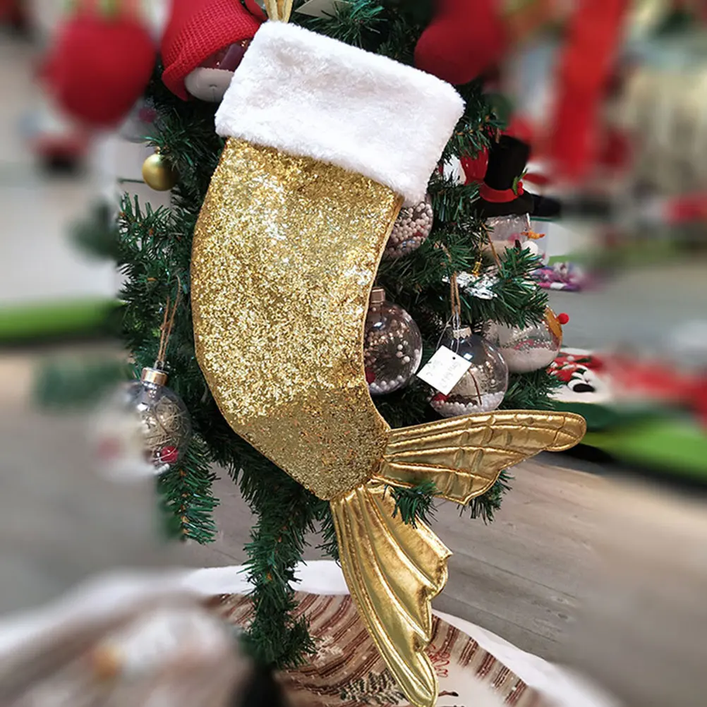 

Christmas Stockings Bag Tail Stockings Bag Christmas Stockings Gift Pouch Gift Bag for Party
