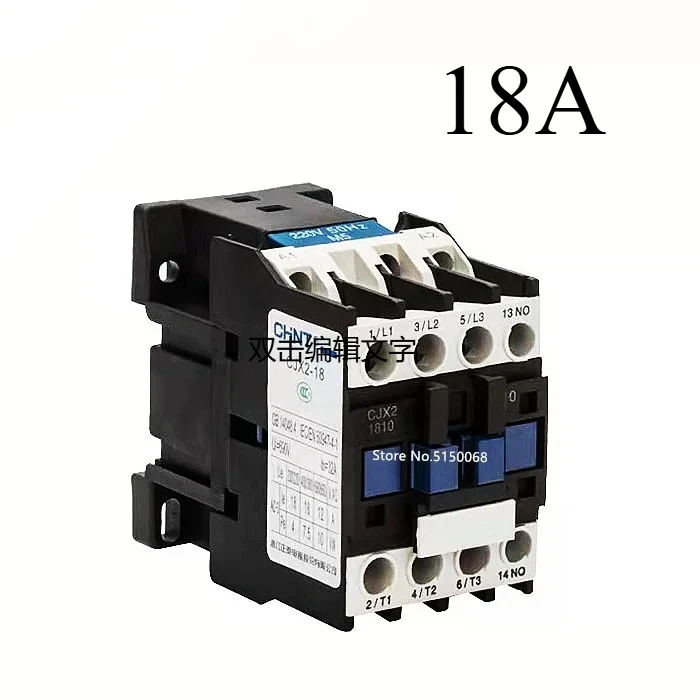 CHNT CHINT CJX2-1810 CJX2-1801 LC1Series 18A Contactor Magnetic Contactors AC380V 220V Cable Sleeves