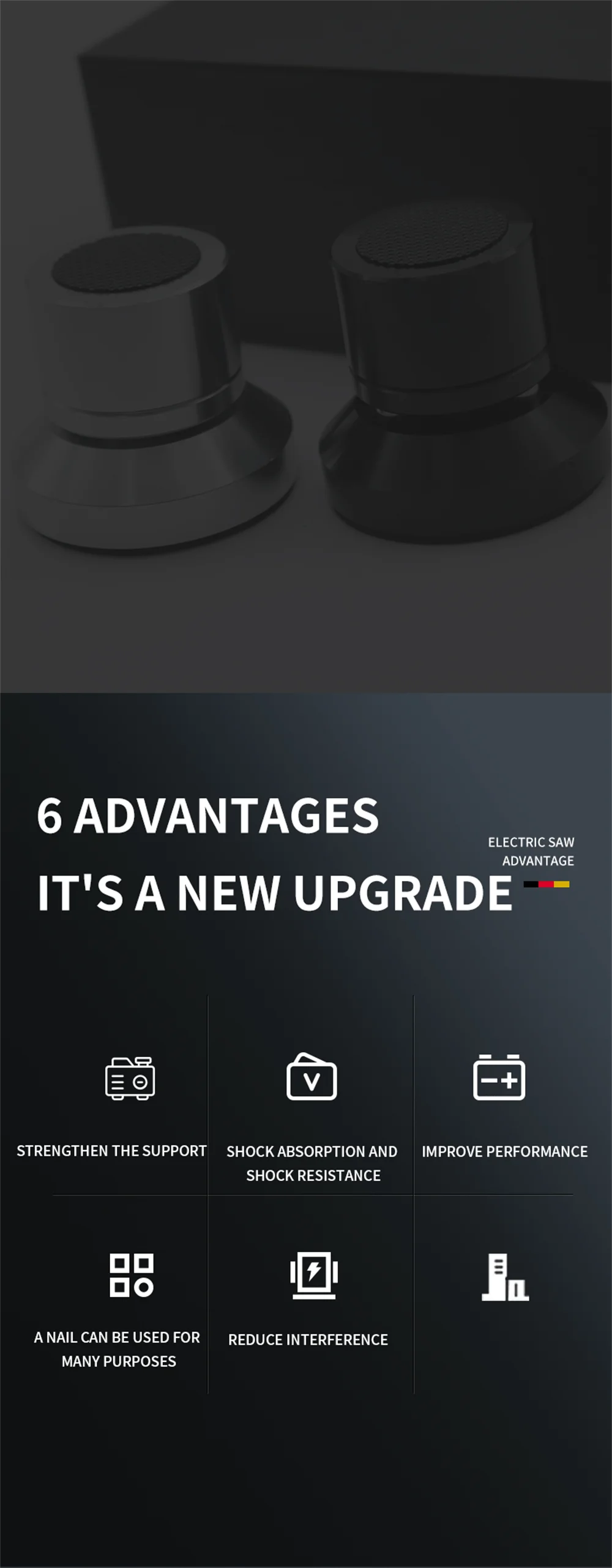 Stoßdämpfer Spike Home Theatre System Stahl Einstellbare Kabel Fach Pad FE Keramik Ball Fuß Basis Lautsprecher Stand ISOLATION Füße – Detail 5