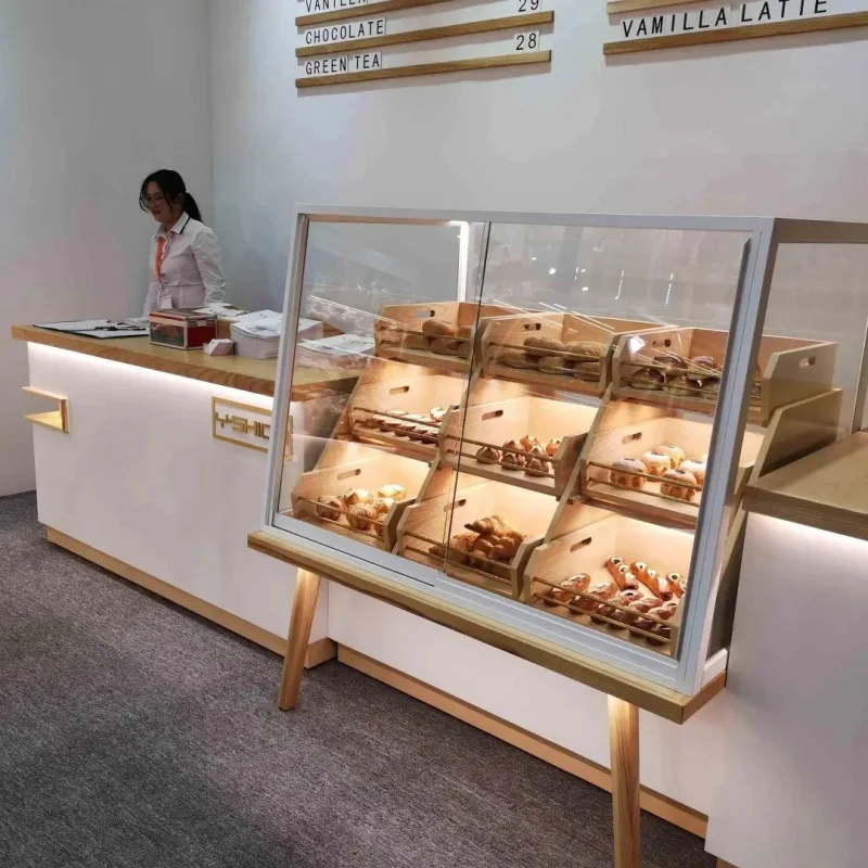 custom.Croissant Display Stand Customized Floor Metal Bakery Rack Iron Bread Shelf Custom Luxury LED Lighting Heavy