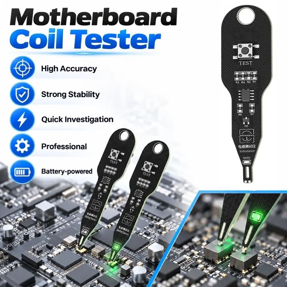 High Accuracy Motherboard Coil Tester Quick Investigation Professional Electromagnetic Induction Tester Strong Stability