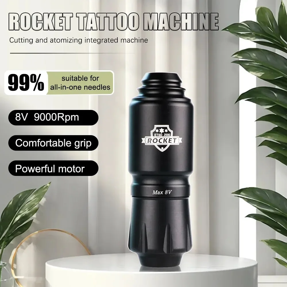 Tattoo Machine Mini Rocket Set Wireless Tattoo Power Supply RCA Interface Professional Rotary Tattoo Battery Pen Gun Machine Kit