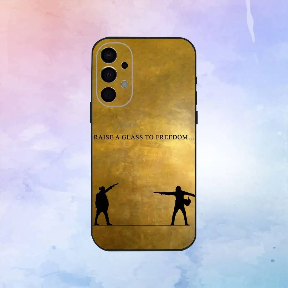 حافظة هاتف H-hamilton Musical Lyrics لهاتف سامسونج S25، S24، S21، S22، S23، S30، Ultra، S20، Plus، Fe، Lite، Note، 10,9,5G غطاء أسود