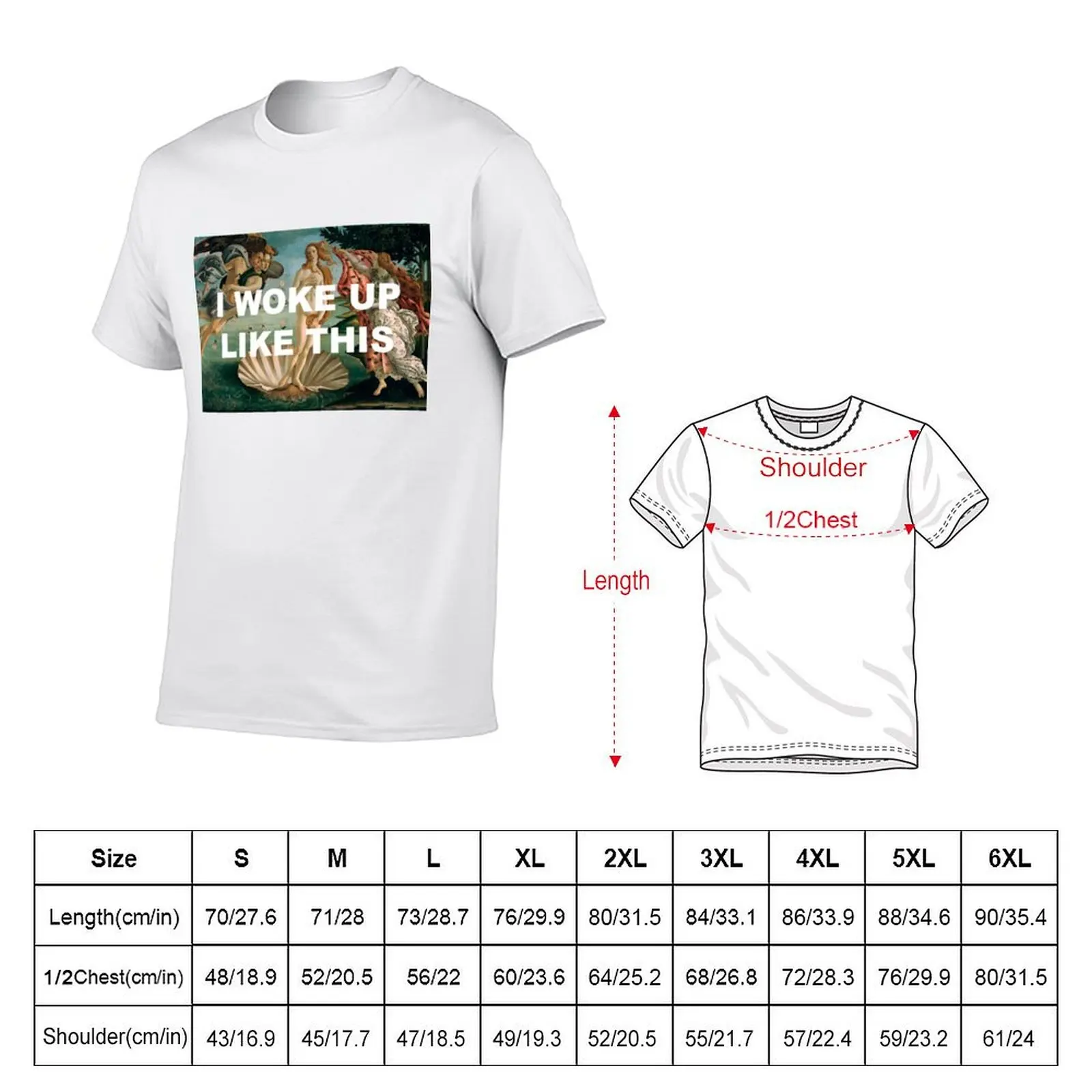 I WOKE UP LIKE THIS T-Shirt black cotton t-shirt plain for man package t shirts for man cotton T-Shirt