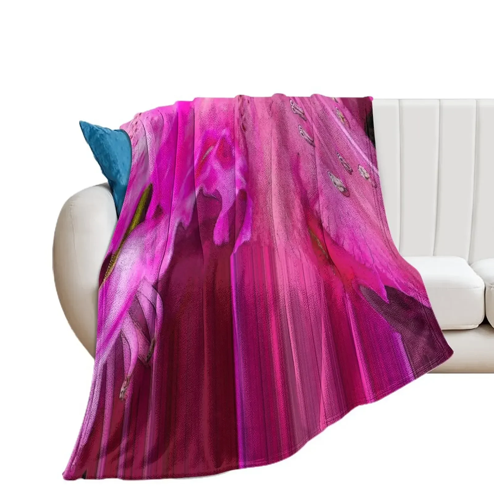 

Fuchsia fantasy Throw Blanket for winter Luxury Blankets