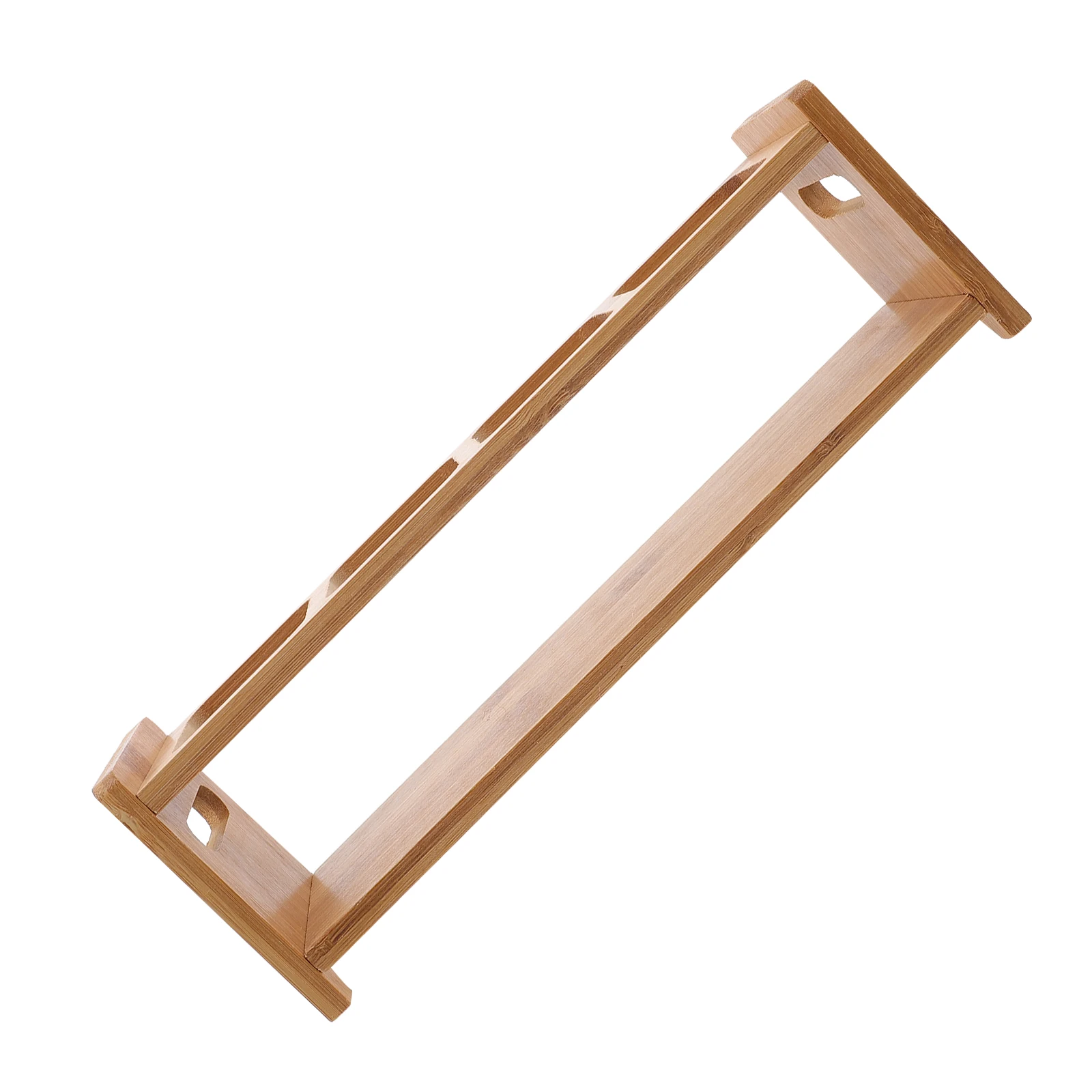 

Bamboo Spice Rack Seasoning Jars Bottle for Kitchen 4 Holes Storage Shelf ganizer Condiment Seasoning Jars Rack Bottle