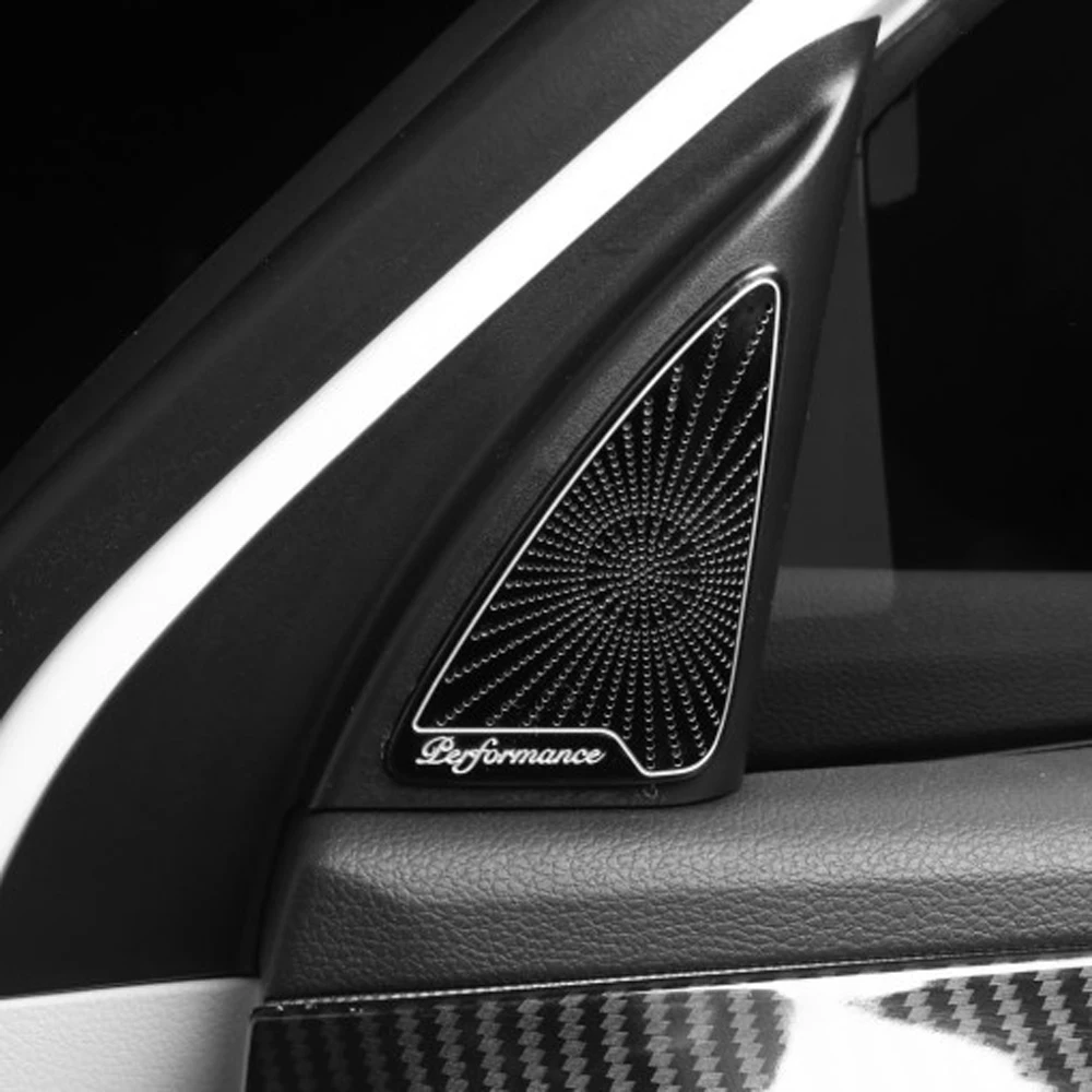 Car Stainless Steel Door A-pillar Speak Horn Net Frame Cover Protector Trim For Hyundai Palisade 2019 2020 2021 2022 2023