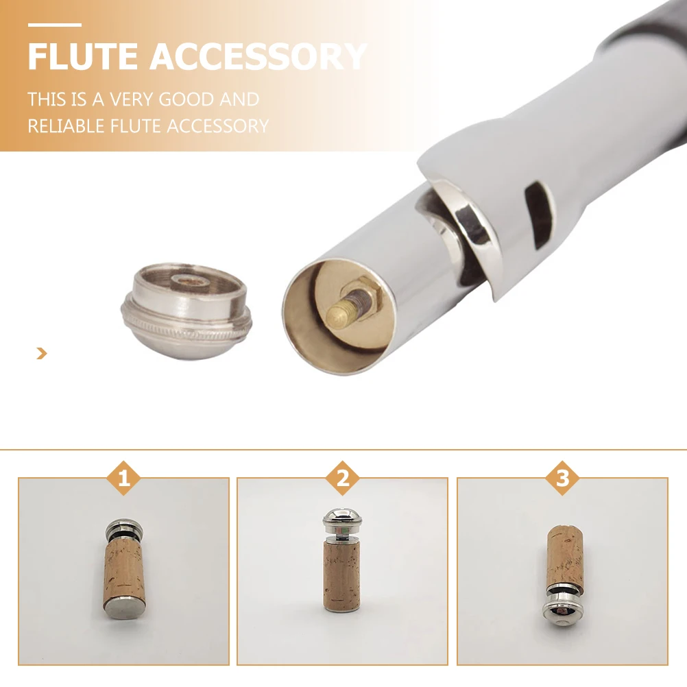 

Flute Plug Elegant Accessory Professional Part Musical Instrument Cork Stopper Headjoint Brass Replacement for