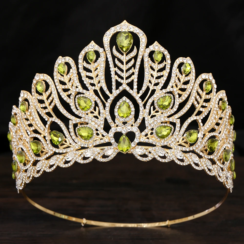 Miss World Pageant Tiara Large tiara Tiara dress Performance stage hair crown adjustable