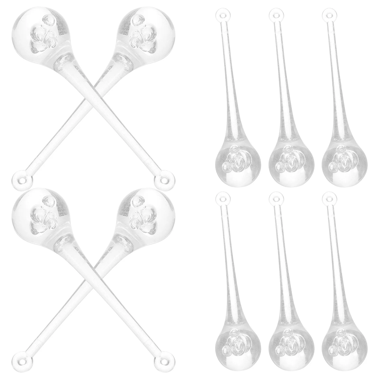 10 قطعة المعلقات الاكريليك المعلقة قطرة الماء قلادة مصباح المعلقات لمشاريع الحديقة الاكريليك الزينة قطرة الماء قلادة #4