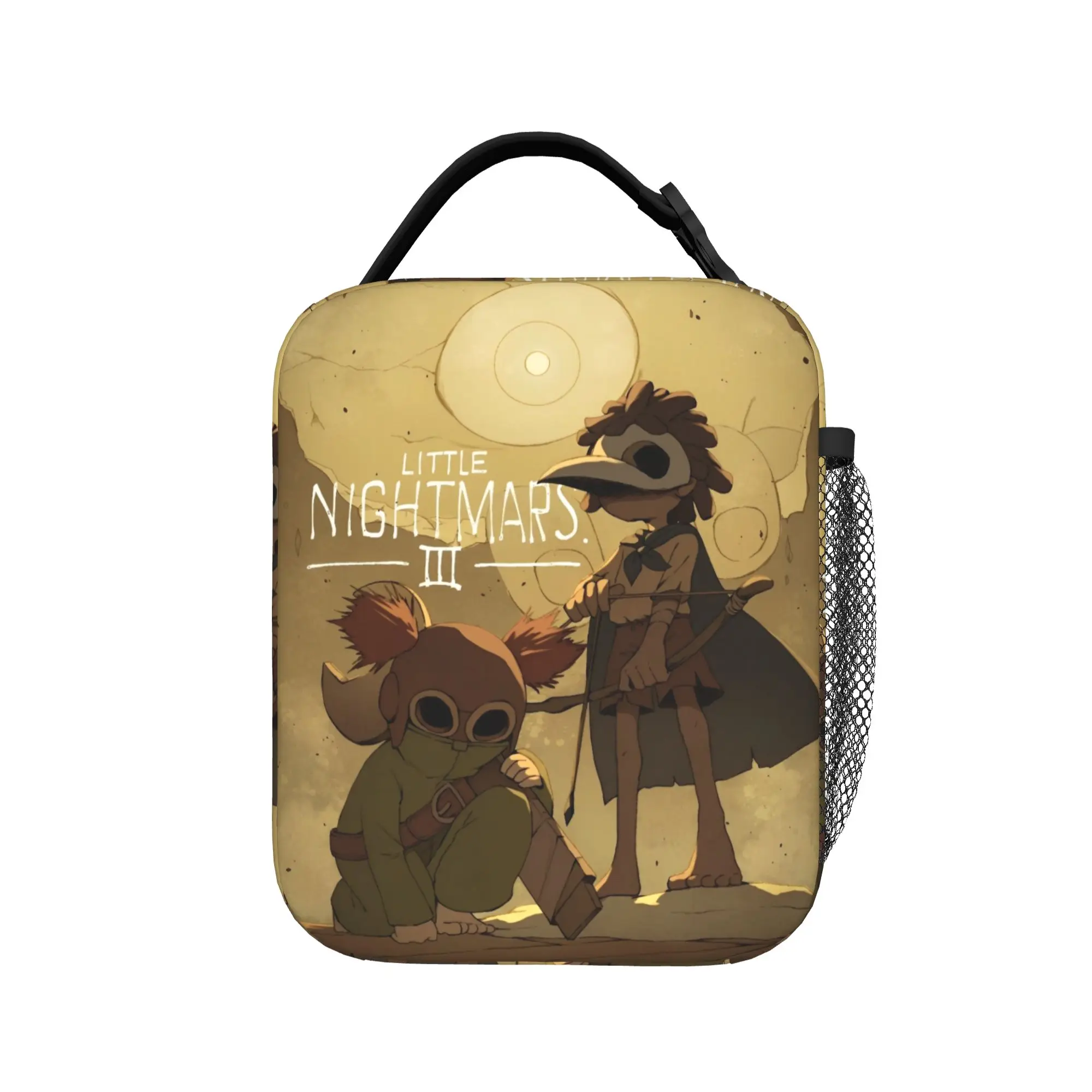 Little Nightmares III Survival Horror Insulated Lunch Bag Cooler Bag Reusable,Lunch Container Game Large Lunch Box Tote Food Bag