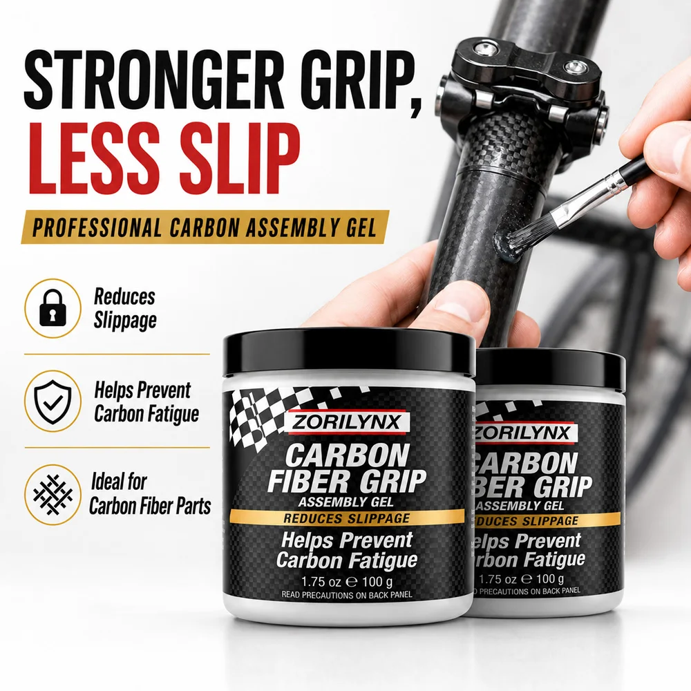 100g Carbon Fiber Assembly Gel Paste Anti Slip Compound for Bike Bicycle Seatpost Handlebar MTB Road Cycling Friction Grease