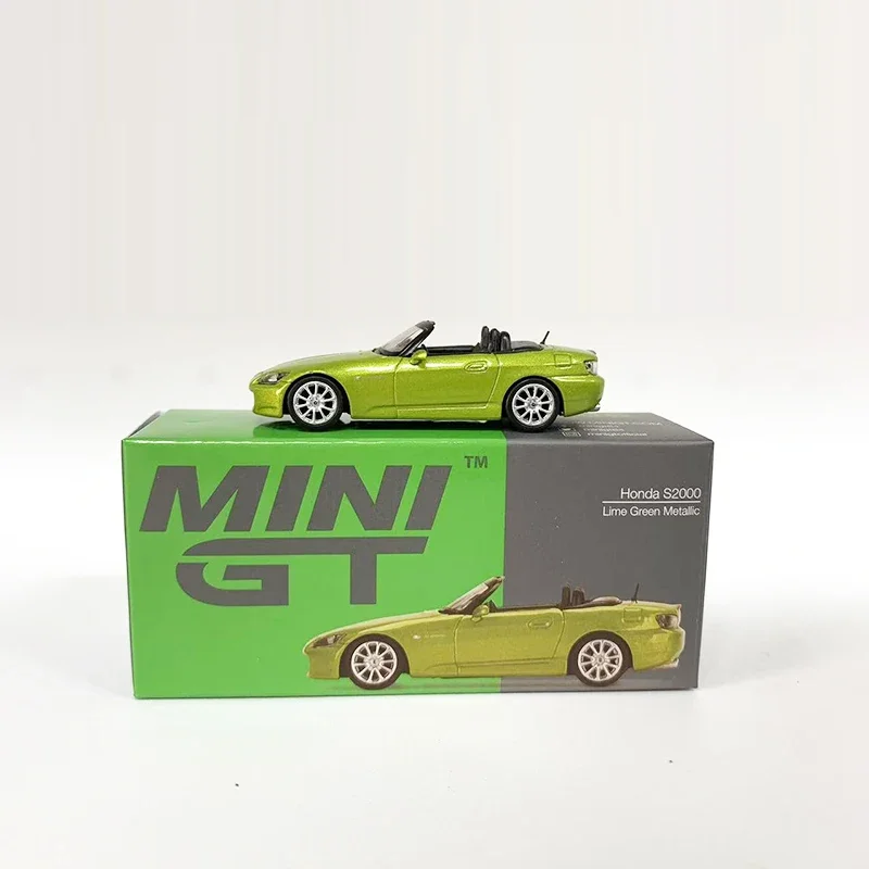 MINIGT 1:64 Model Car Simulation S2000 (AP2) Alloy Vehicle Collection #396 Apple Green