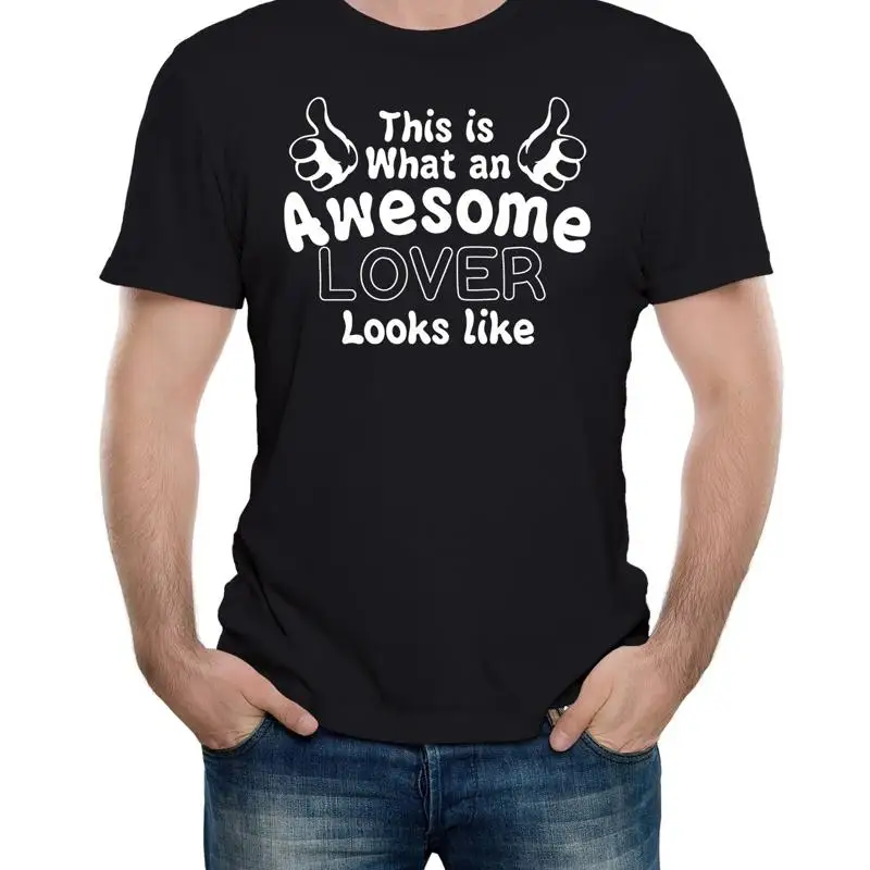 

Mens This Is What An Awesome Lover Looks Like T-Shirt Funny Dad Gift Husband