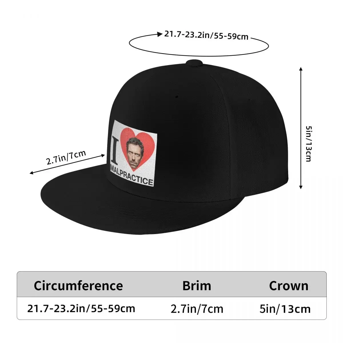 Unisex Baseball Hats House MD Malpractice Enthusiast Merch Outdoor Streetwear Summer Sports Baseball Caps Hip Hop Cap Casquette