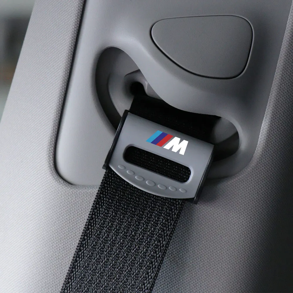 For BMW M Performance E46 E53 E60 E71 E87 E90 Car Safety Seat Belt Buckle Clip Seatbelt Stopper Adjuster Clip Auto Strap Clips