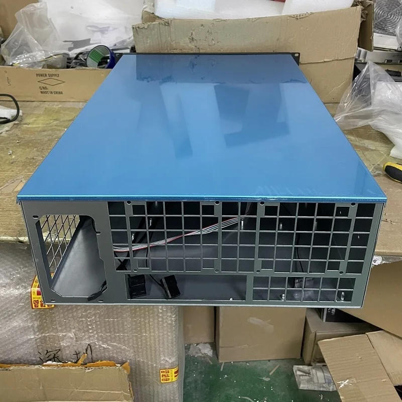 Multi-GPU Computer  Support 6 Lengthen Graphics Card Double ATX Power Supply Many Display Mining Chassis