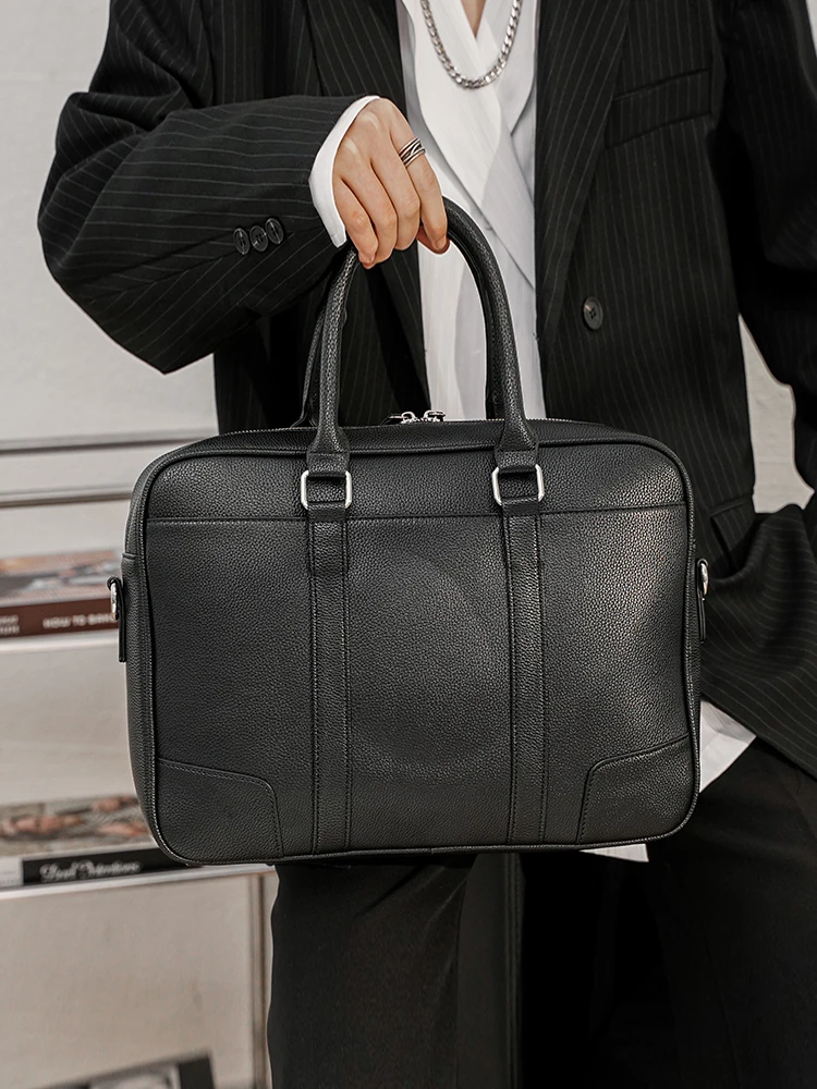 

Casual Busin Men's Handbag Horizontal File Bag Briease Leisure Travel Single oulder Bag Laptop Bag Crossbody Bag