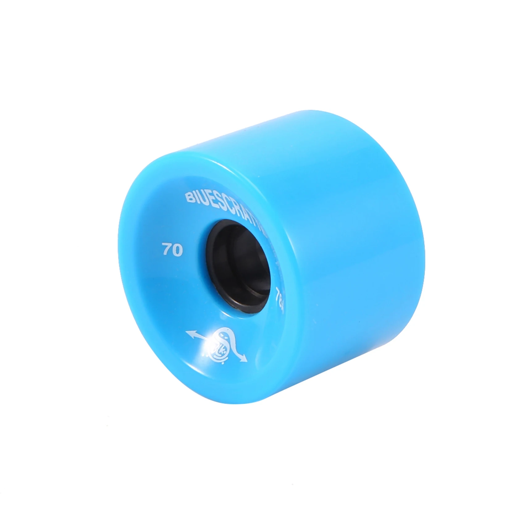 Roues de skateboard et longboard laquées en PU résistant, dimensions x 70mm, pour sports de route, couleur bleu marine, 4 pièces