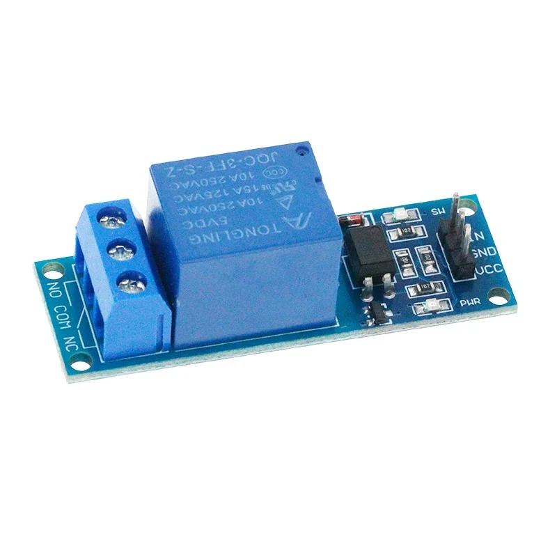 1 circuit 5 12V relay module with optocoupler isolation relay, microcontroller expansion board high/low level trigger