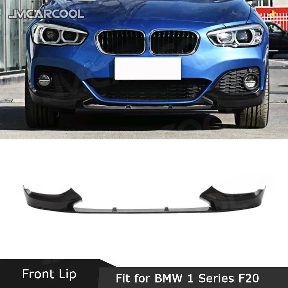 

ABS Gloss Black Material Front Bumper Lip Chin Spoiler Car Accessorise For BMW 1 Series F20 F21 M Sport 2015-2018