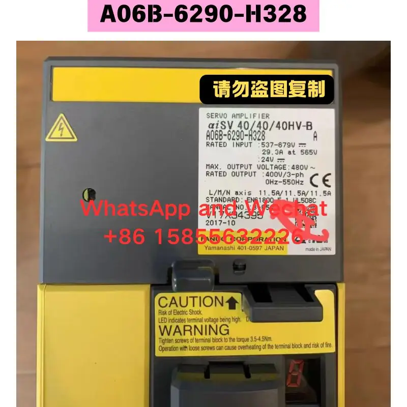 Used OEM disassembled parts A06B-6290-H328 Driver Functional test OK Fast delivery Please contact the merchant