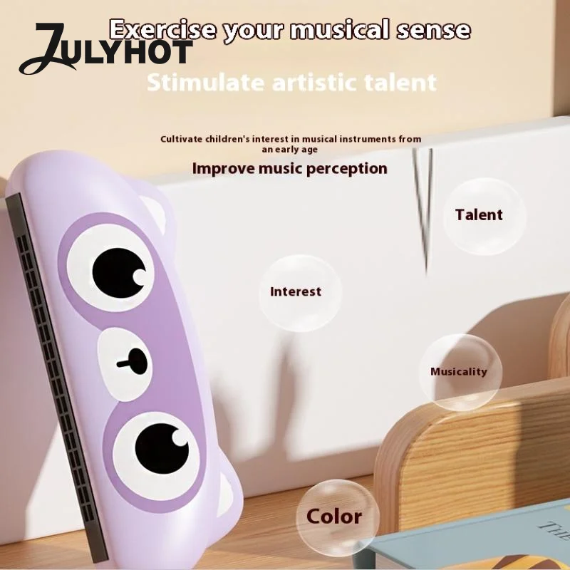 الأطفال الكرتون الثعلب الدب شكل هارمونيكا المبتدئين لغز Easttop اللعب الموسيقى التعليم الرئة قدرة التدريب هارمونيكا