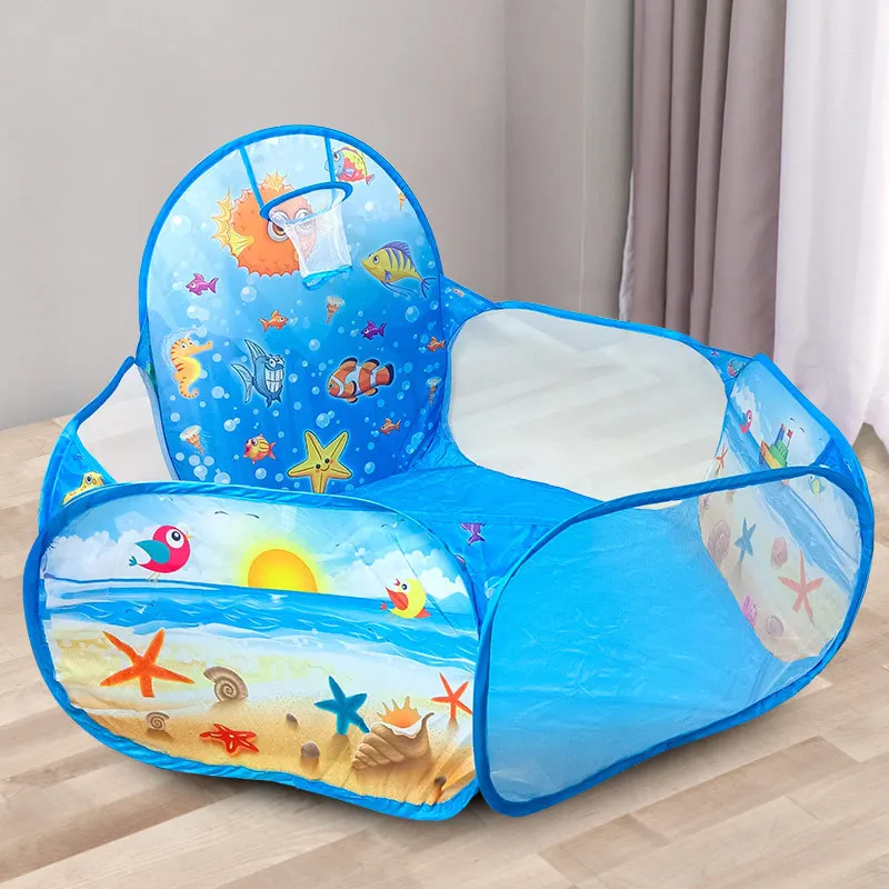 لعبة خيمة الكرتون لعب لعبة البيت الكرة بركة الحفر مع سلة الرياضة المحمولة طوي في الهواء الطلق ألعاب تعليمية للأطفال الأطفال #6