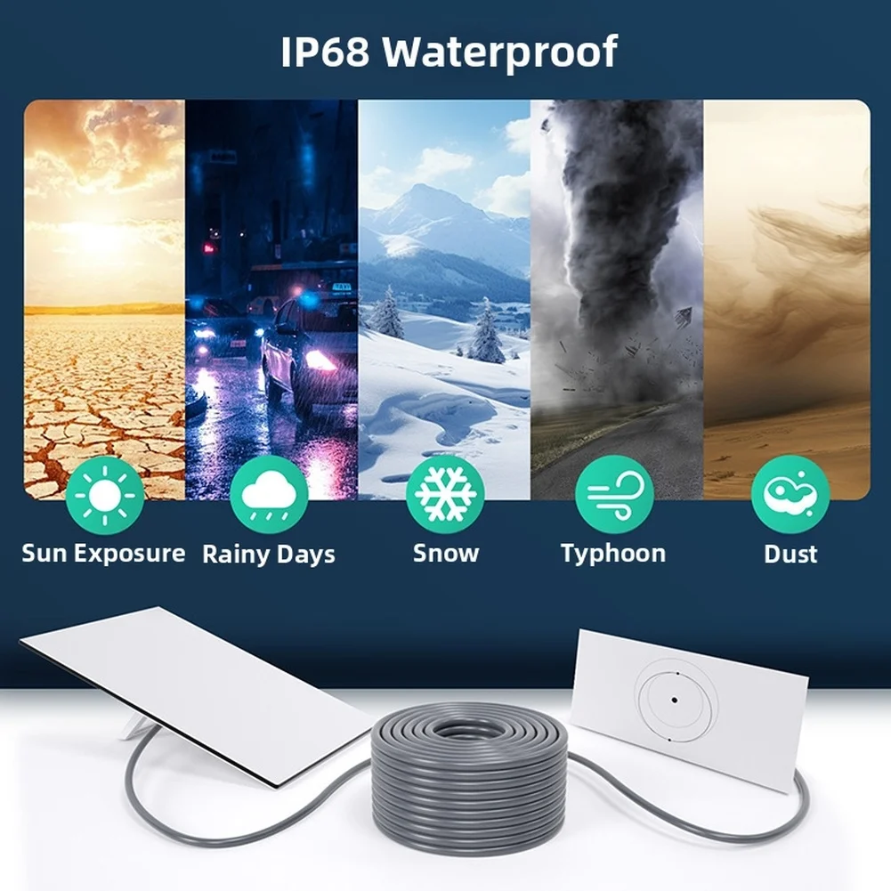 10M For CAT6 Ethernet Cable Pure Copper Waterproof IP68 Outdoor Network Wire For For Gen2 System High For Internet Connection