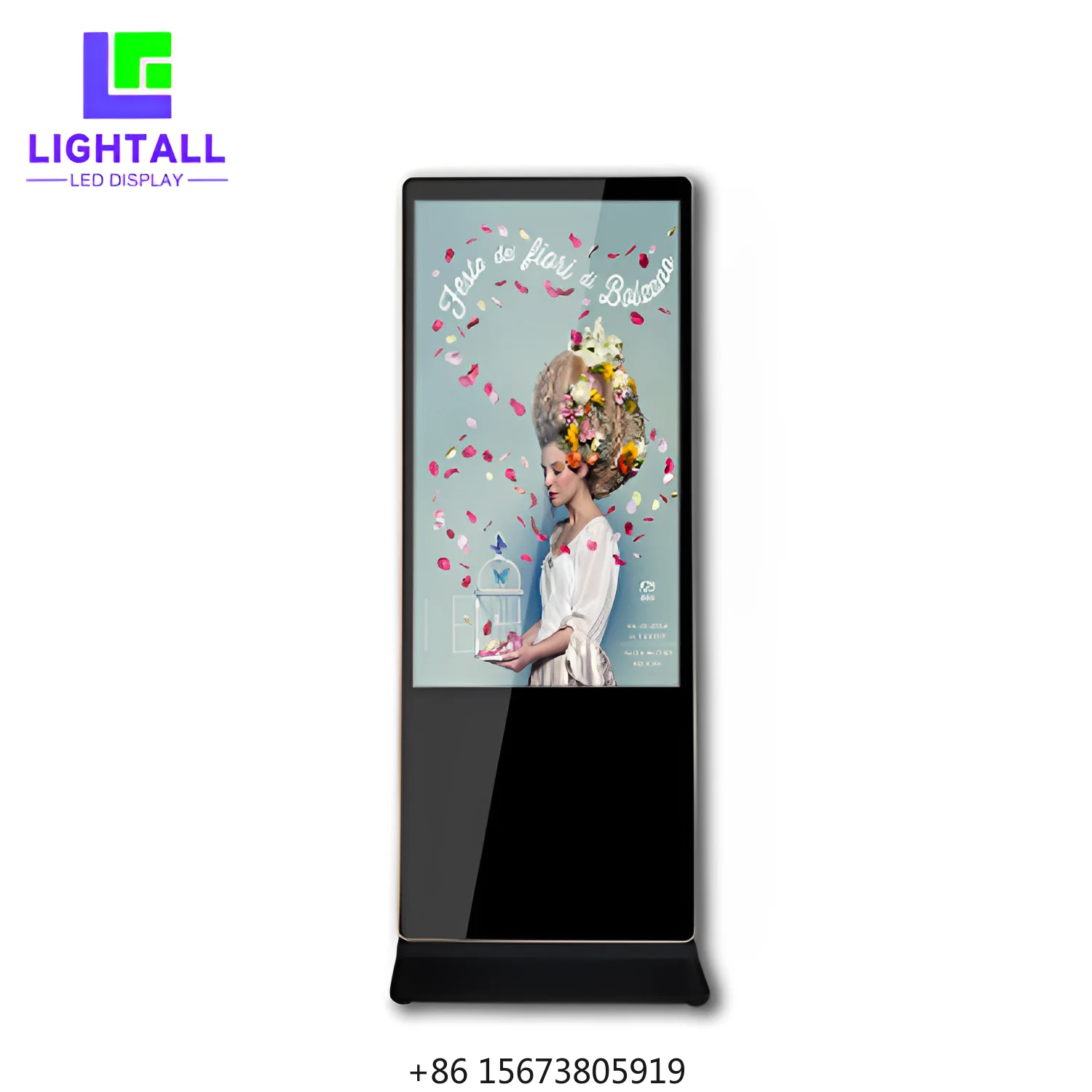 Popular Touch Floor Standing 55 Inch Indoor LCD Advertising Display Touch Interactive Screens Digital Advertising Machine